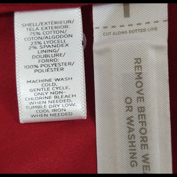 Loft Size 6 Fully Lined Red Blazer - Picture 8 of 8